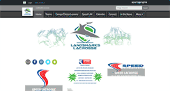 Desktop Screenshot of landsharkslacrosse.com