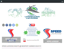 Tablet Screenshot of landsharkslacrosse.com